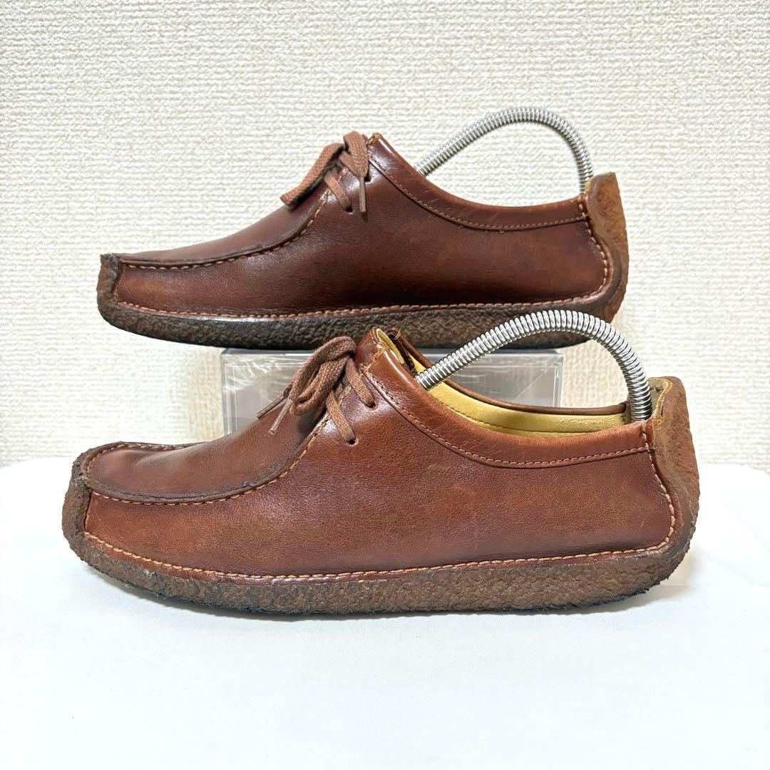 【美品】クラークス 26.0cmナタリーワラビーレ ザーブラウン
