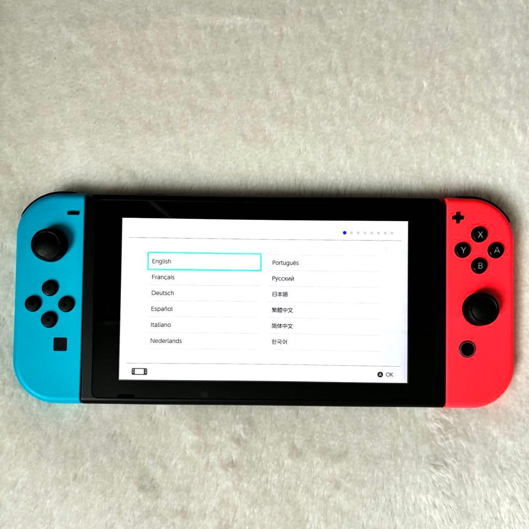 期間限定！ 匿名配送 箱付き 任天堂 Switch 本体 レッド ブルー