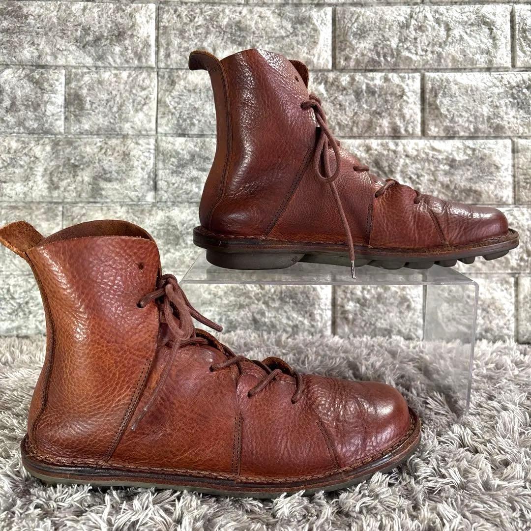 美品❣️trippen NOMAD−WAW レースアップブーツ 本革 茶 23.5