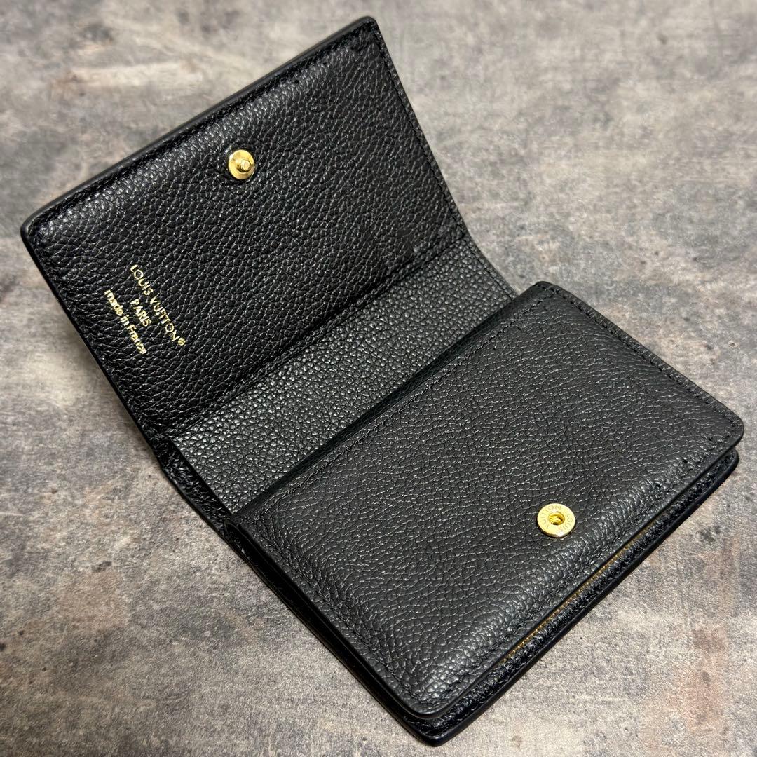 超極美品 現行ロゴ⭐️ルイヴィトン アンプラント ポルトフォイユ クレア 黒 財布