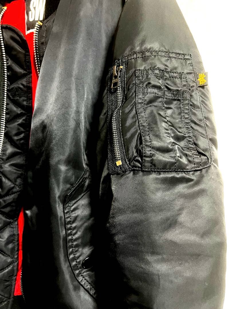 限定 SWAGGER×ALPHAスワッガーアルファフライトジャケットMA-1美品