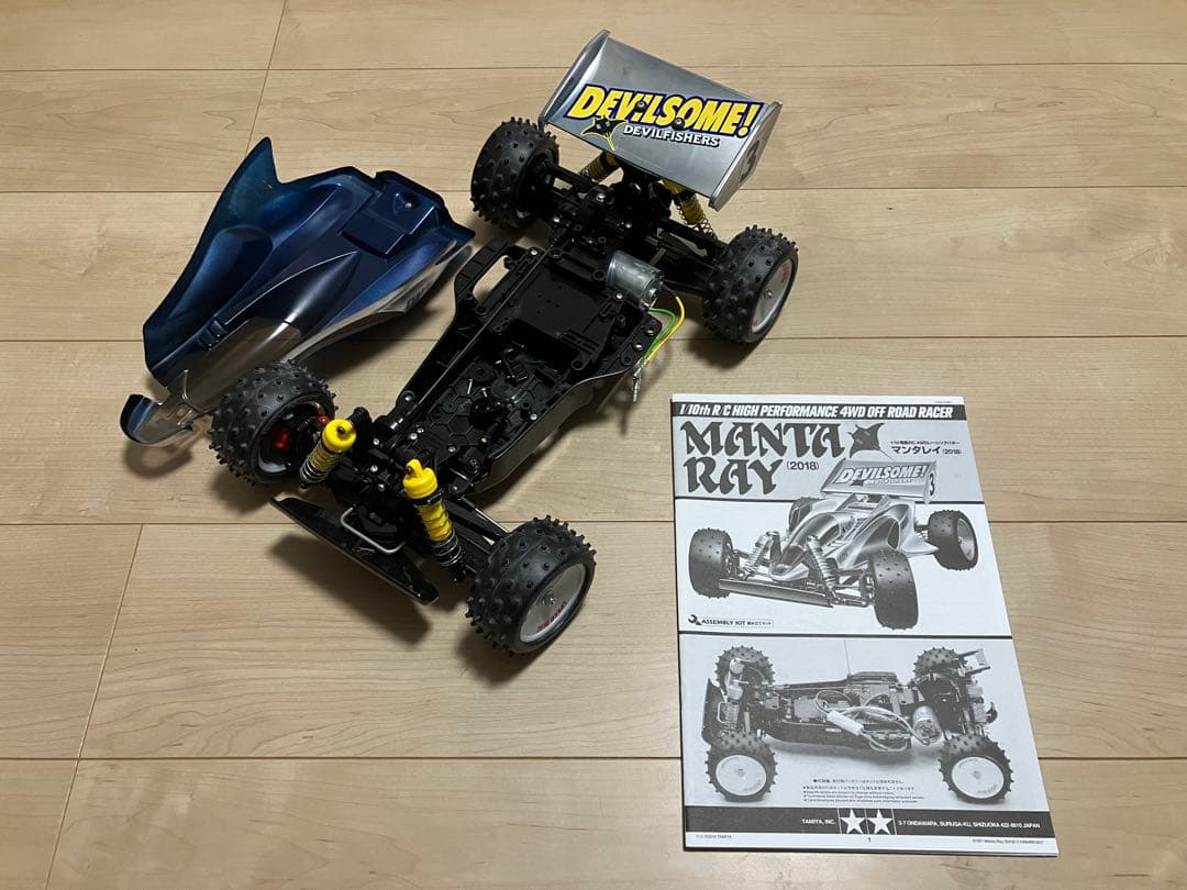 未走行タミヤマンタレイ1/10ラジコンtt02ホットショット