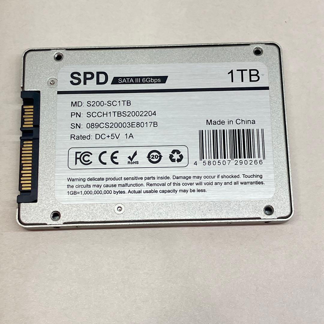 【1TB】SSD 正常100% 使用29時間