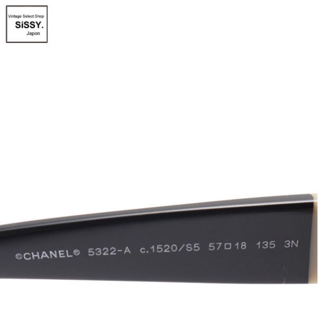 CHANEL サングラス/BLK/4164-B フラワーモチーフ