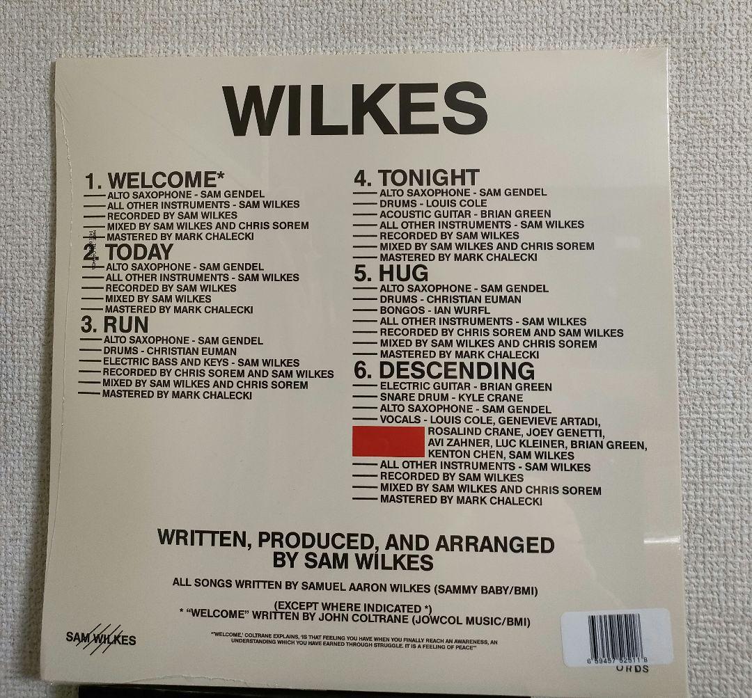 激レア!新品!sam wilkes『WILKES』レコード サムゲンデル