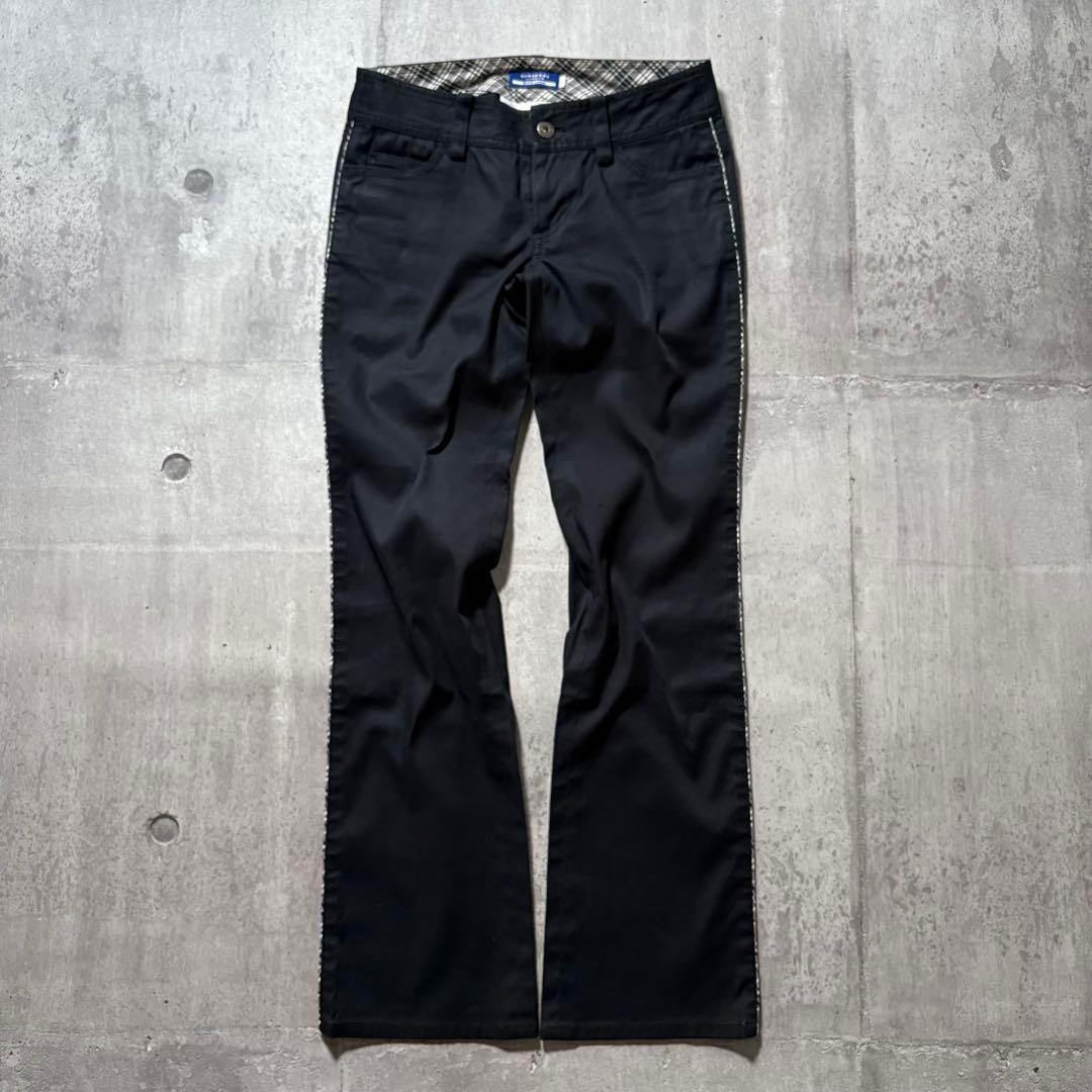 パンツ 00s BURBERRY BLUE LABEL flare pants y2k
