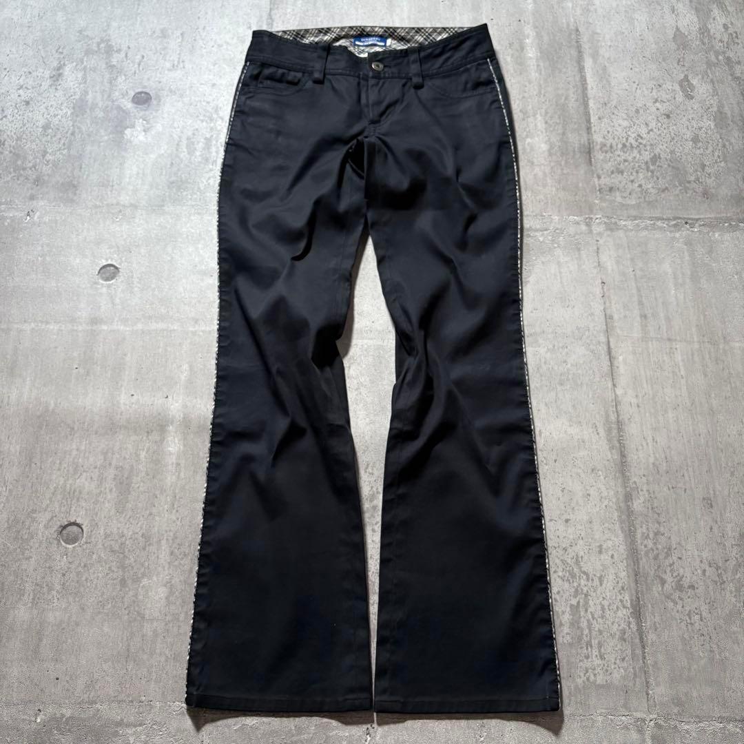 パンツ 00s BURBERRY BLUE LABEL flare pants y2k