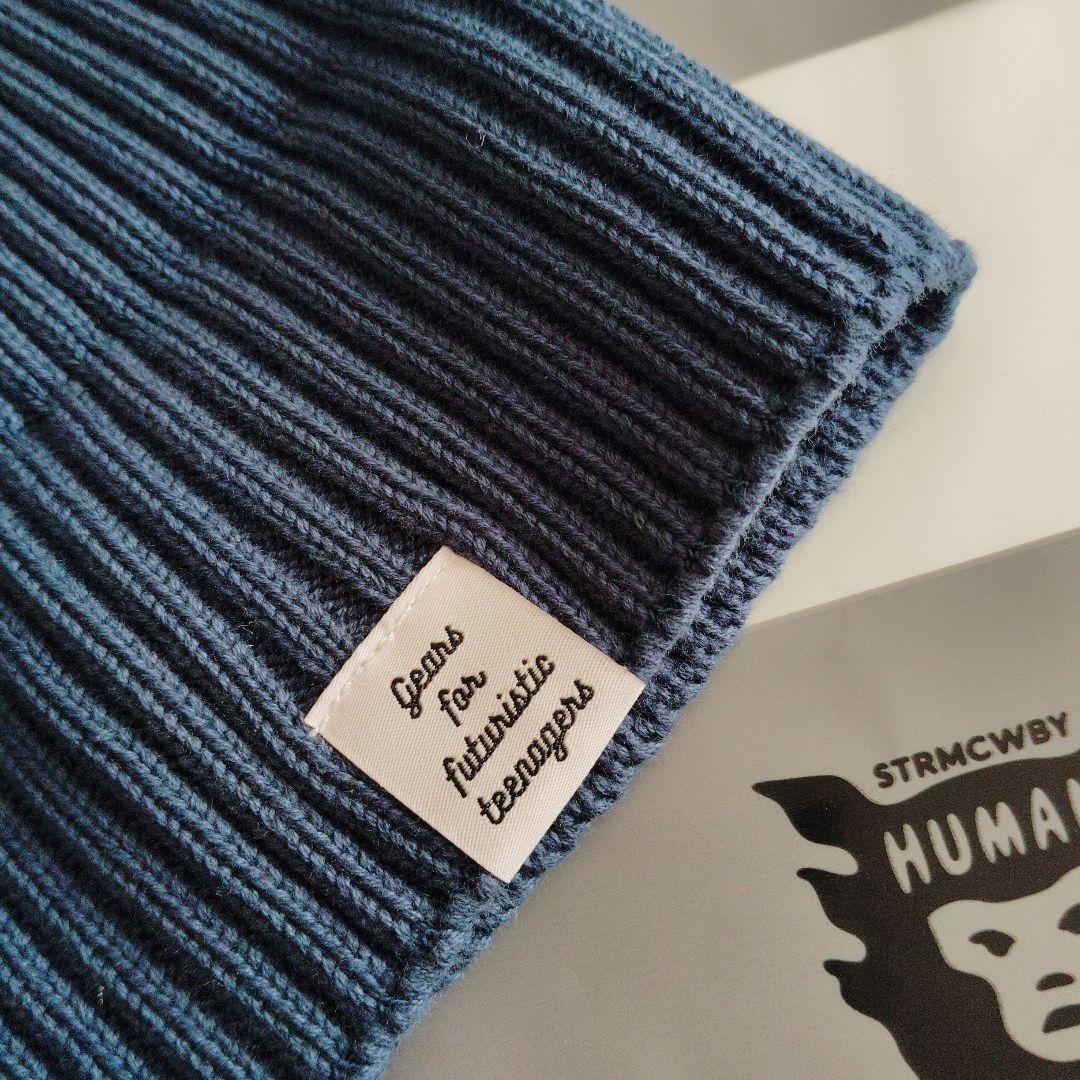 HUMAN MADE ブルー ニット帽