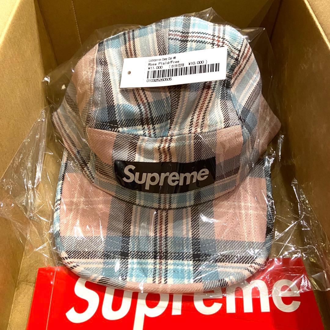 【新品】 Supreme Lochcarron Camp Cap Rose