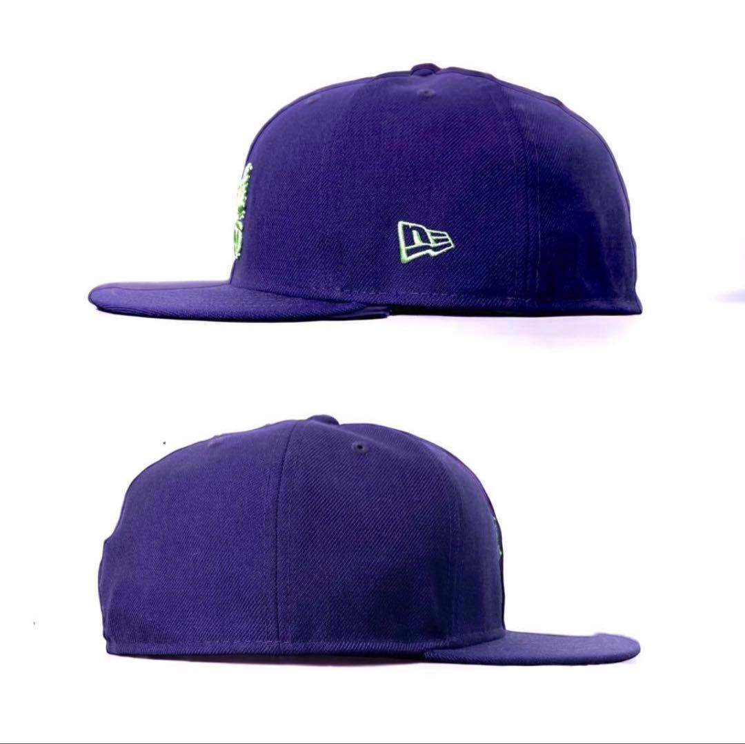 さ*し様 New Era Needles 蝶刺繍 ベースボールキャップ 61.5