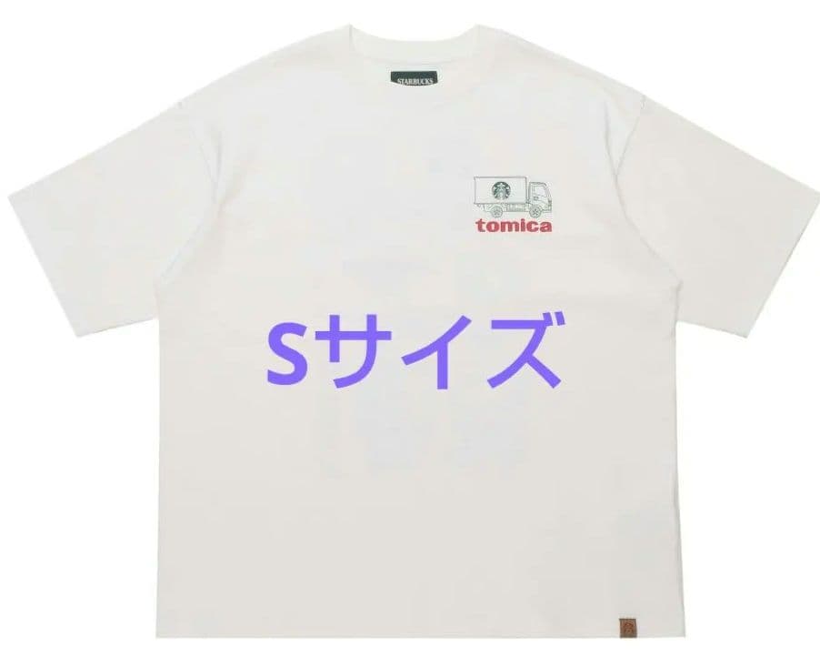 STARBUCKS STAND by BEAMS トミカTシャツ Sホワイト