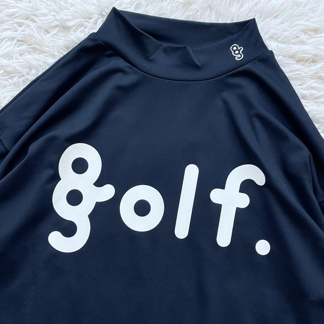 未使用級 XLサイズ 8G SHOOT ロゴプリント ロングスリーブTシャツ 紺