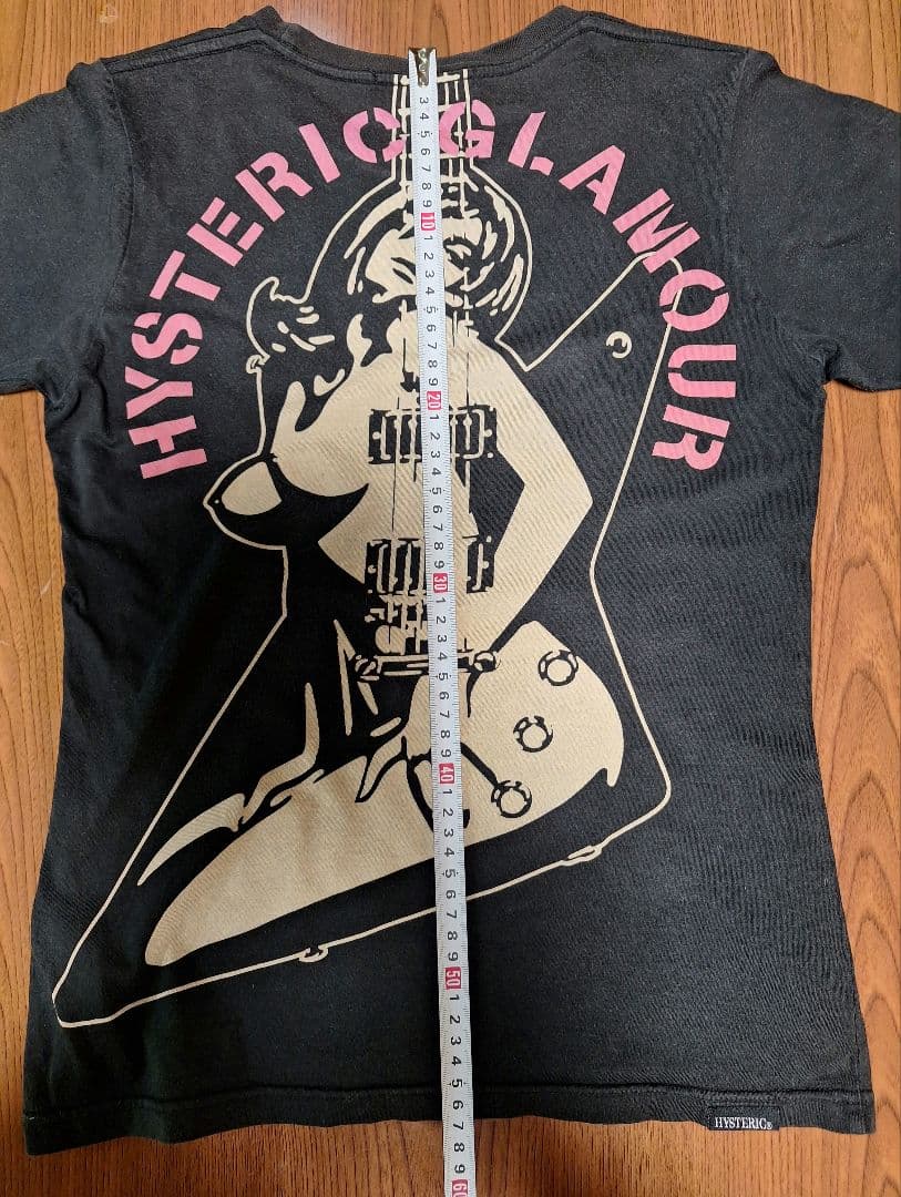 HYSTERIC GLAMOUR★ギターガール★Tシャツ ブラック★used