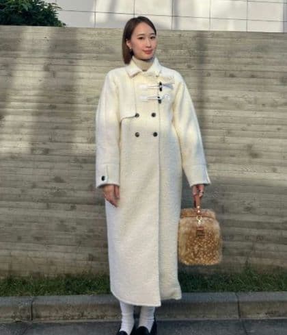 【新品タグ付】【今季】Bibiy　MANON DUFFLE COAT ホワイト