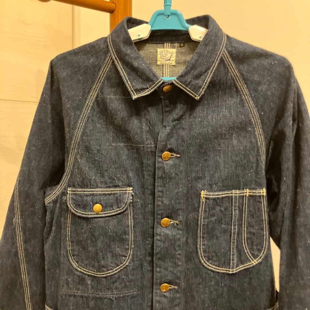 orSlow 1950's デニムカバーオール 金ボタン コットン サイズ1