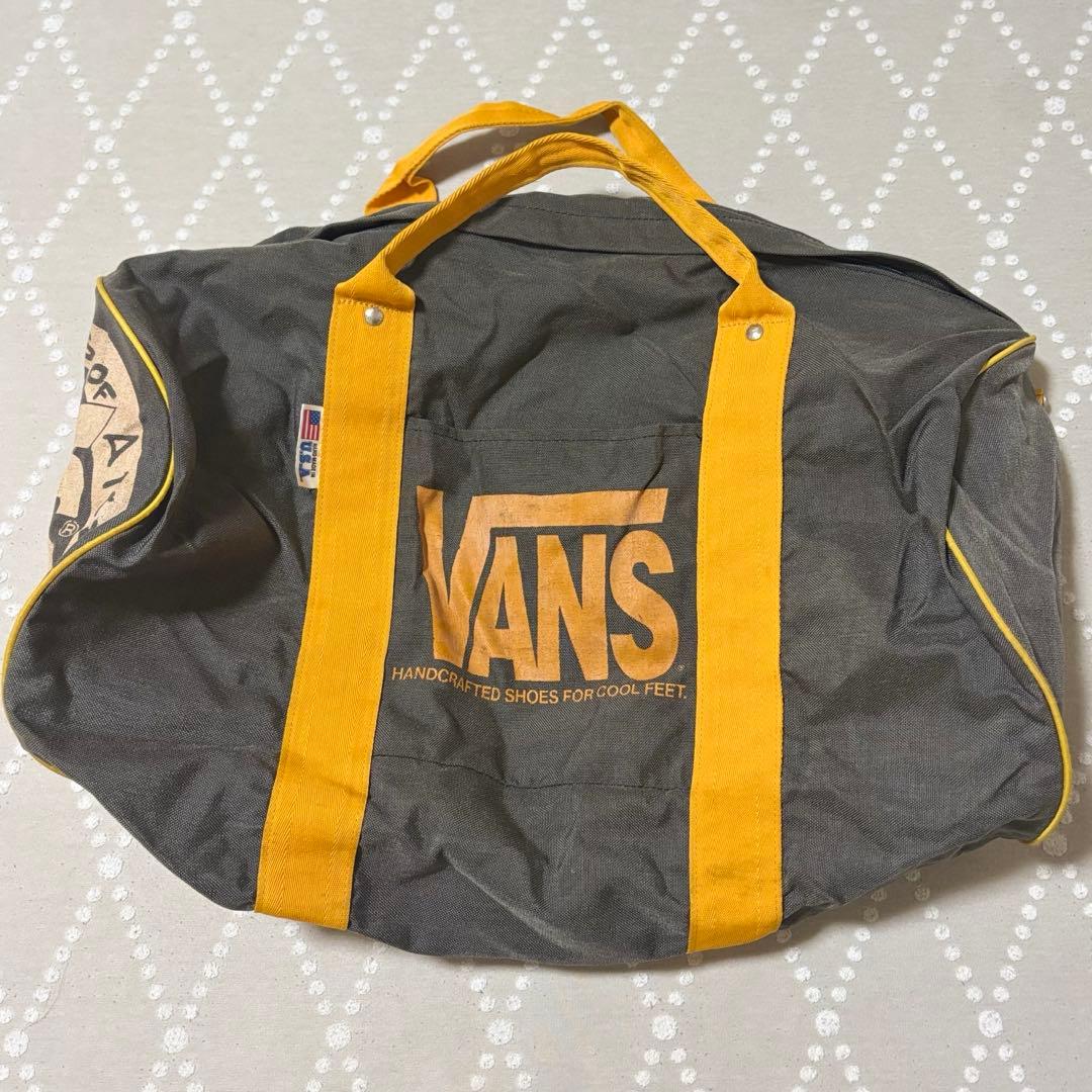 【希少】 VANS 90s USA製 ダッフルバッグ ボストンバッグ グレー