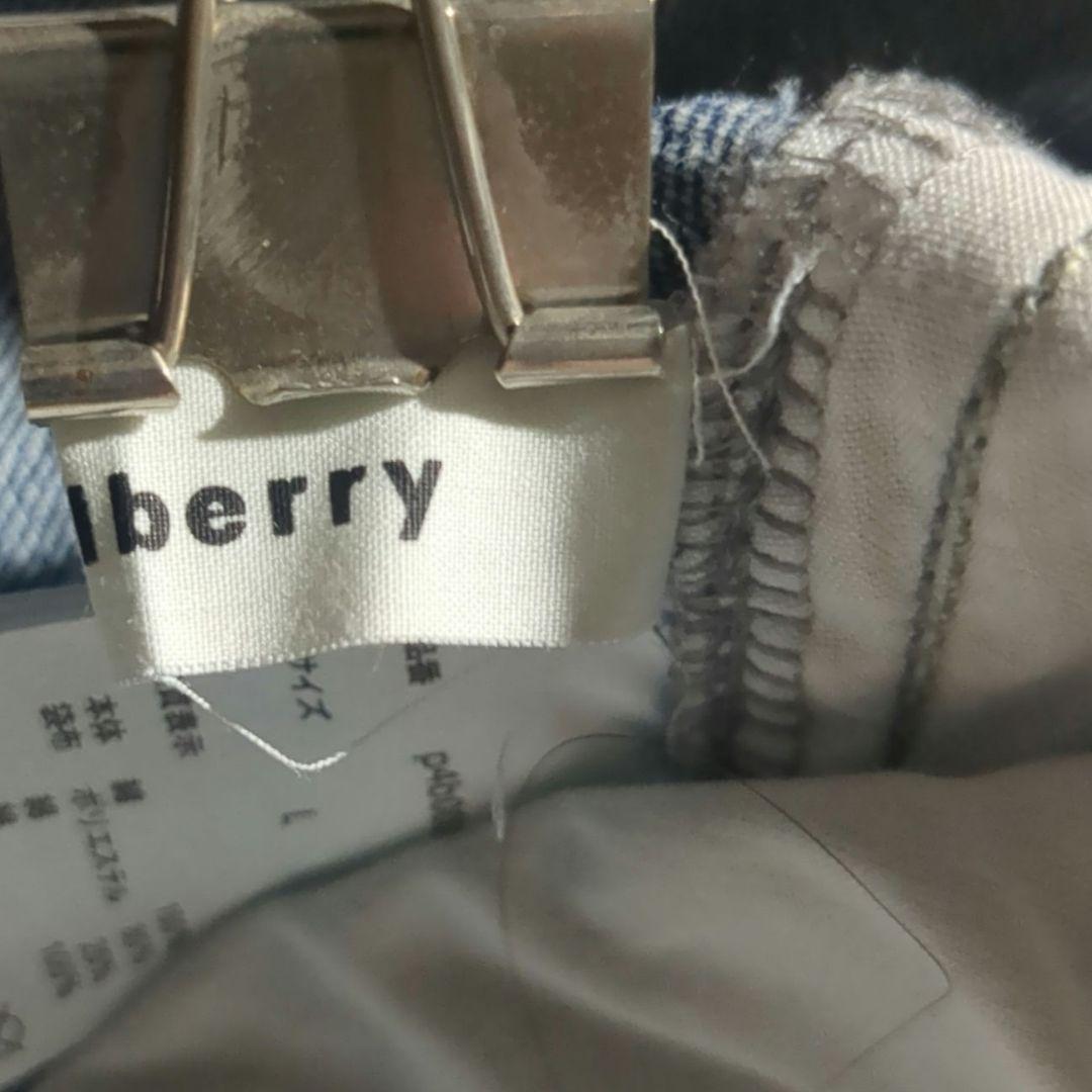 美品 soulberry サスペンダーなデニムサロペット L ワイド ユーズド