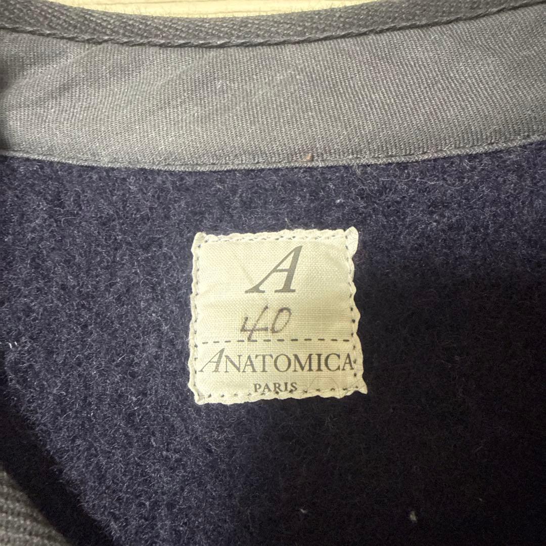 ANATOMICA アナトミカ ブラウンズビーチベスト 40 ごま塩 USN