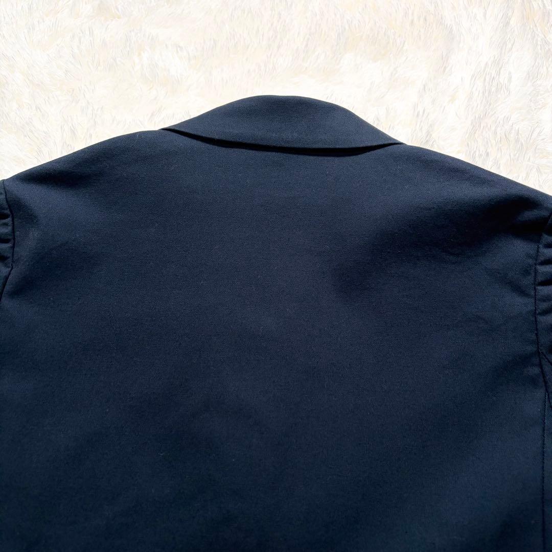 ✨洗える✨PLST プラステ　ダブルブレストブレザー　金ボタン　紺ブレ