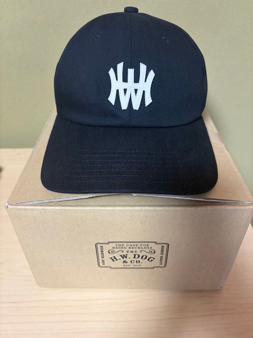 THE H.W.DOG&CO ベースボールキャップ 黒 90s BBCAP