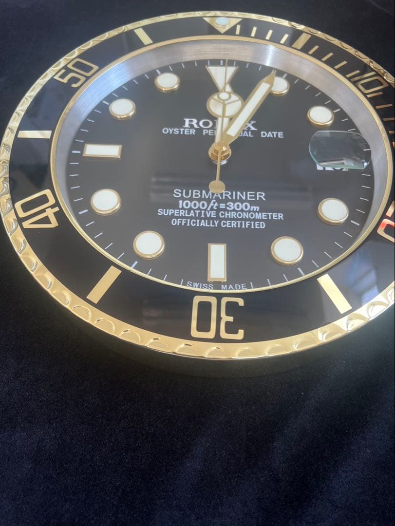 Rolex サブマリーナ　金　掛け時計