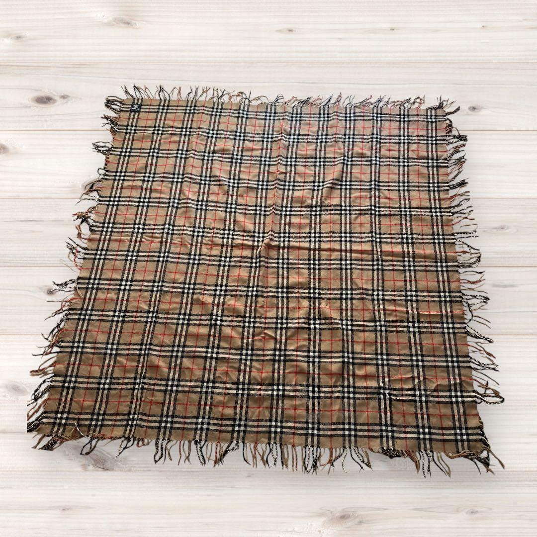 BURBERRY バーバリーズ チェック ウール ストール 膝掛け