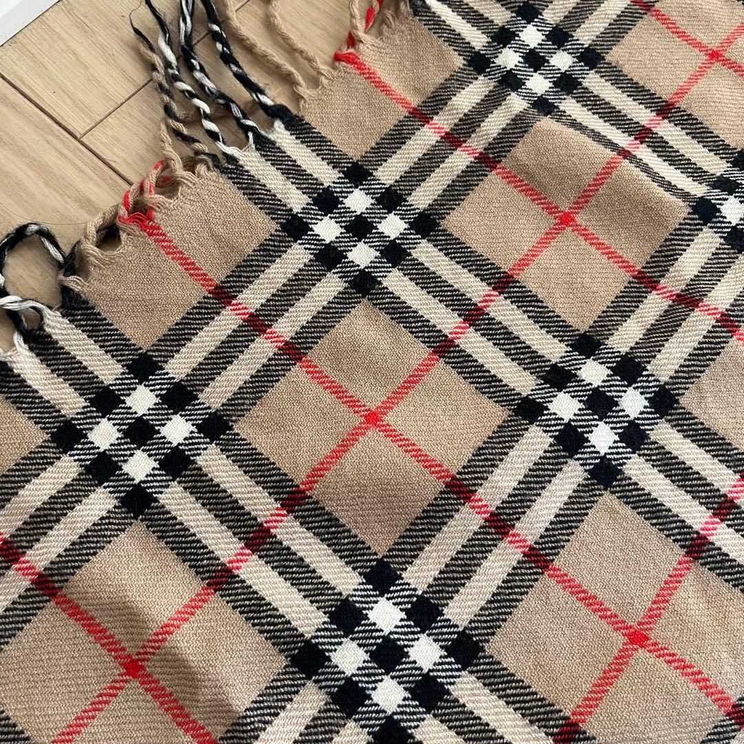 BURBERRY バーバリーズ チェック ウール ストール 膝掛け