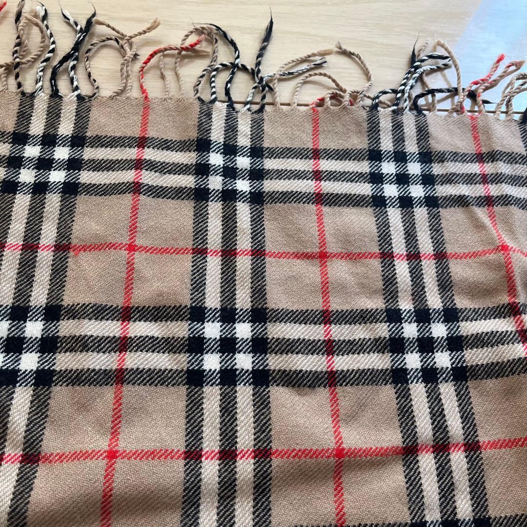 BURBERRY バーバリーズ チェック ウール ストール 膝掛け