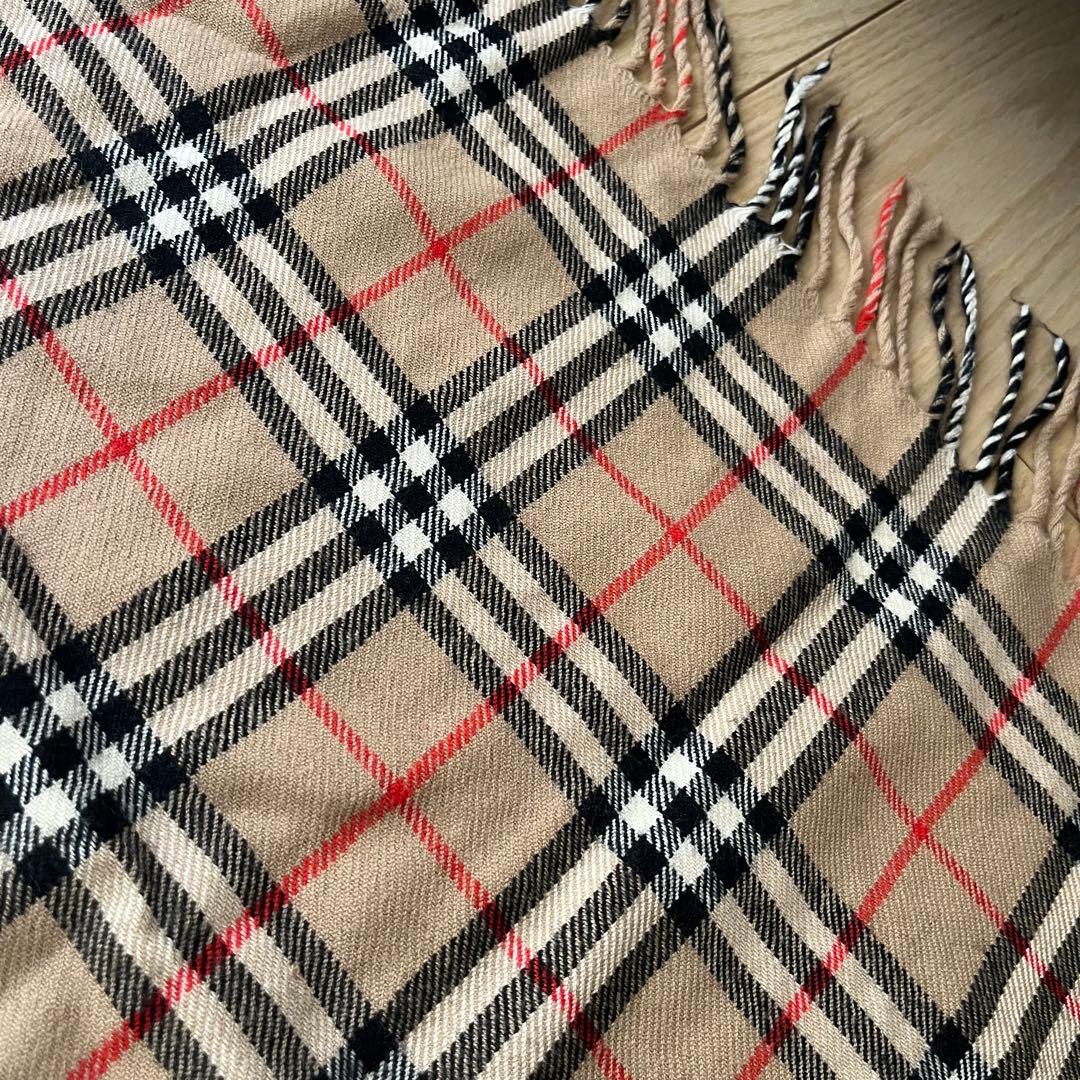 BURBERRY バーバリーズ チェック ウール ストール 膝掛け