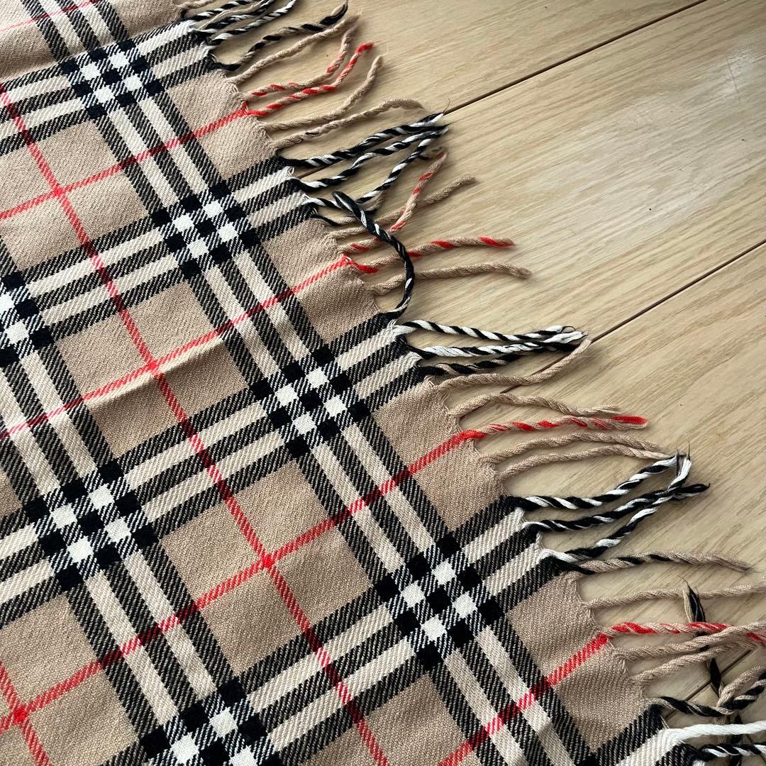 BURBERRY バーバリーズ チェック ウール ストール 膝掛け