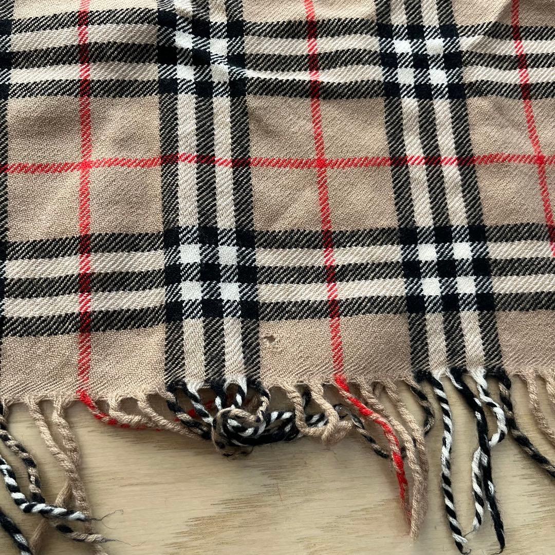 BURBERRY バーバリーズ チェック ウール ストール 膝掛け