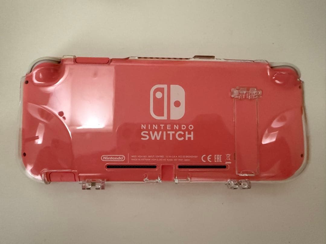 Nintendo Switch Lite コーラル 本体とケース ピンク