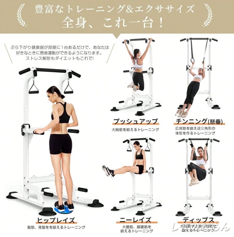 多機能懸垂マシン 家族全員用 簡単設置 腹筋背筋 自宅トレーニング