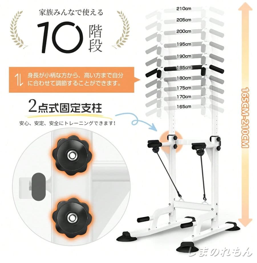 多機能懸垂マシン 家族全員用 簡単設置 腹筋背筋 自宅トレーニング