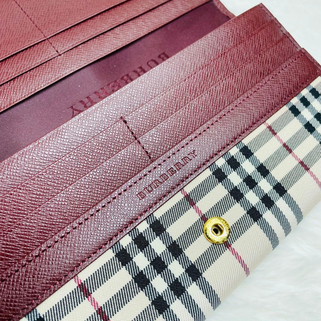 新品未使用箱付✨正規品BURBERRY 長財布　二つ折り　ノバチェック　おしゃれ