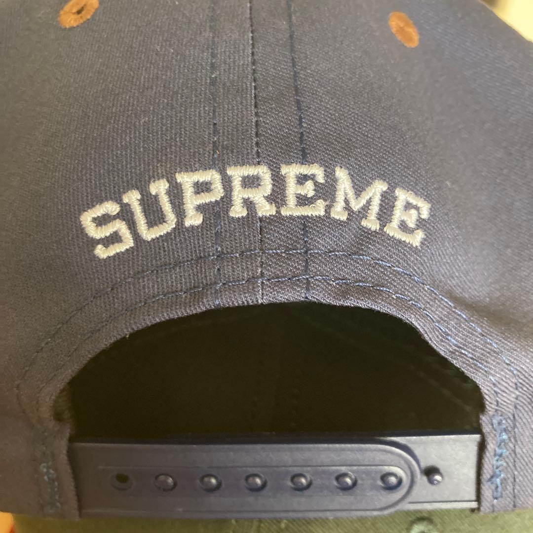 Supreme ネイビー スエードキャップ