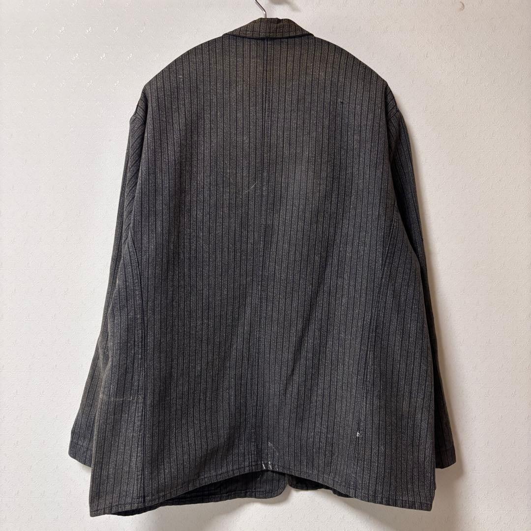 50s Unic D.F マルチストライプ・サックジャケット(ペイント、ユーロ)