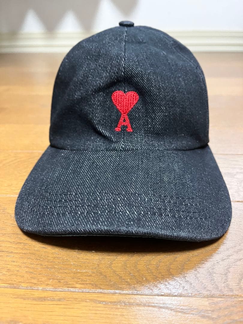 し*５様 Ami Paris キャップ　ブラック　デニム