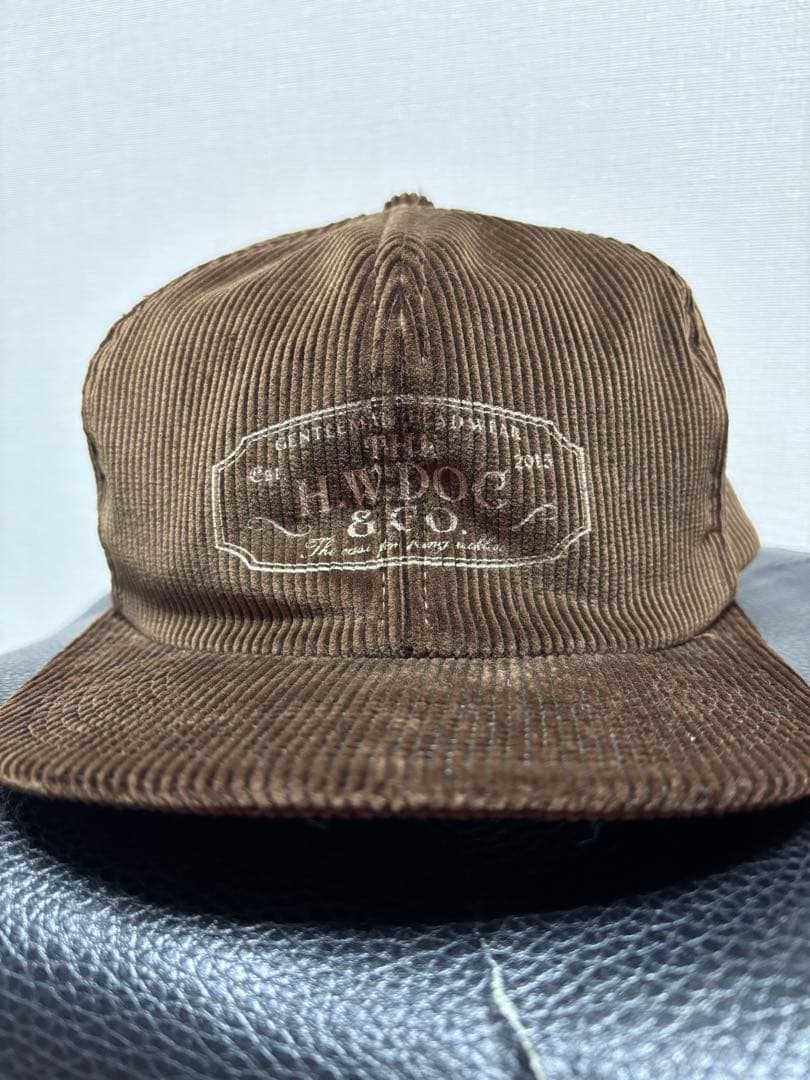 大*二様 THE H.W.DOG&CO. コーデュロイ トラッカー キャップ ブ