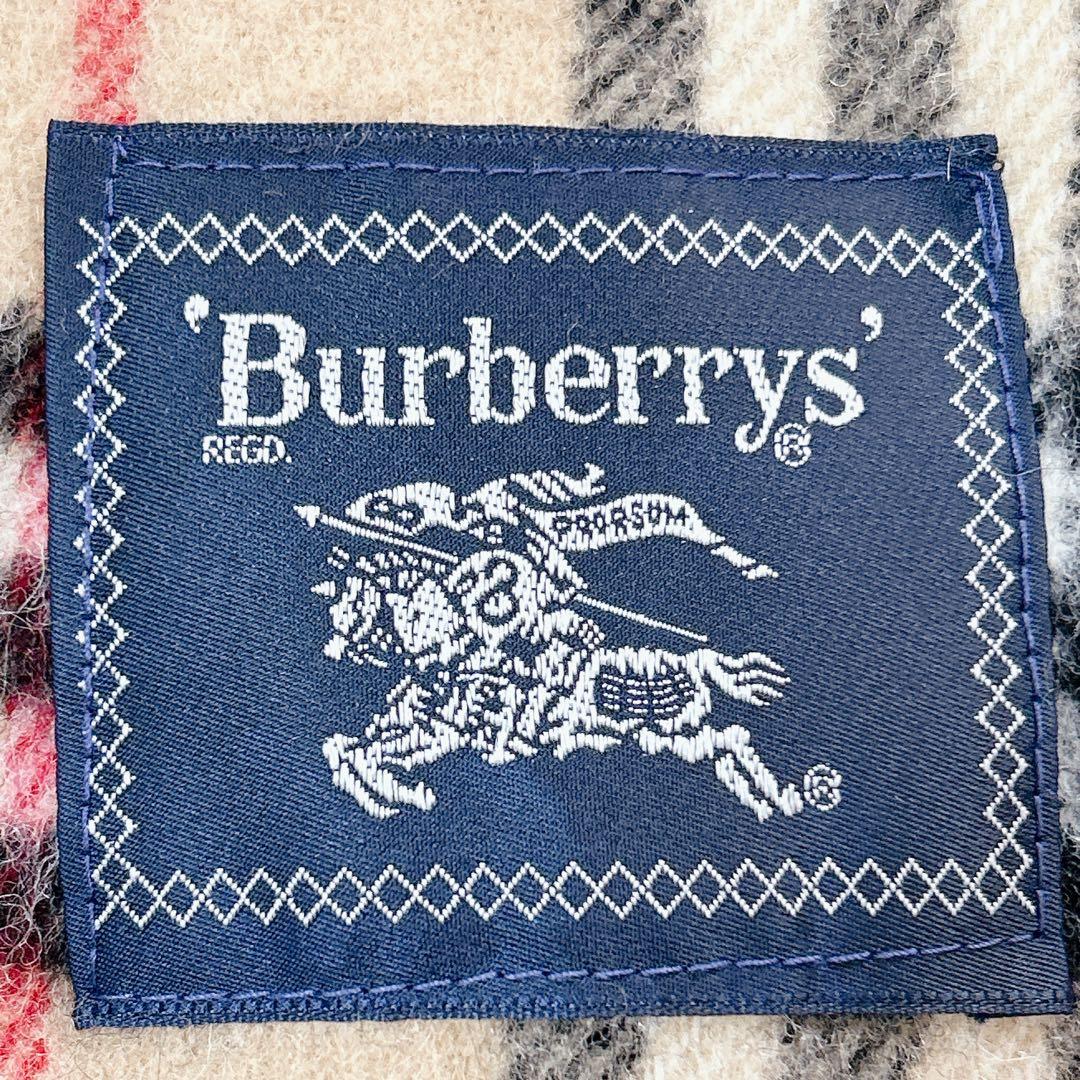 希少✨ Burberry’s バーバリーズ ひざ掛け ナイトロゴ 刺繍 レア