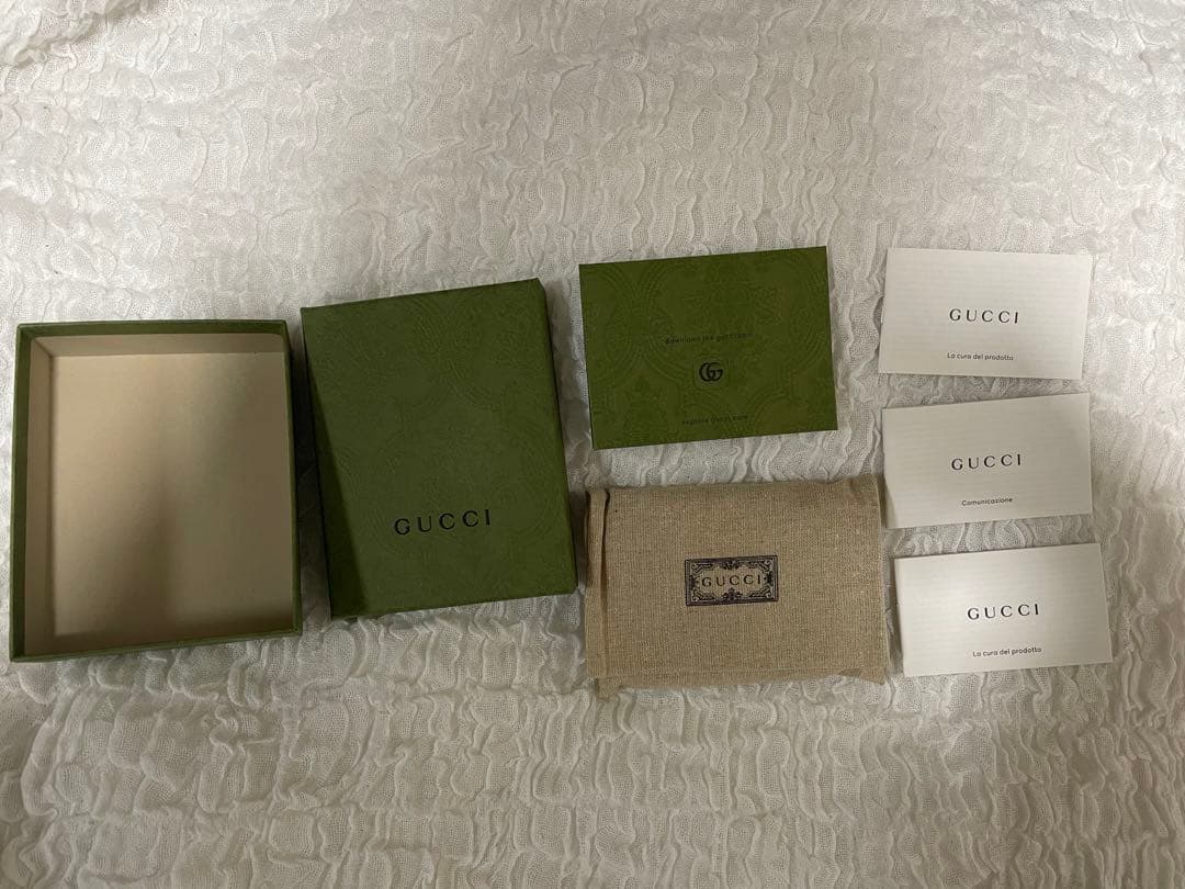【GUCCI】 新品未使用 ダブルGバイカラーカードケース