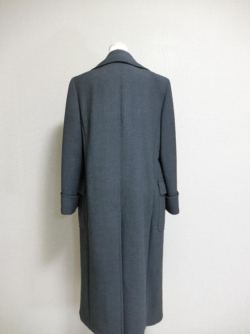 イタリア製　白タグ　Max Mara　ロング　ガウンコート　グレー　３８
