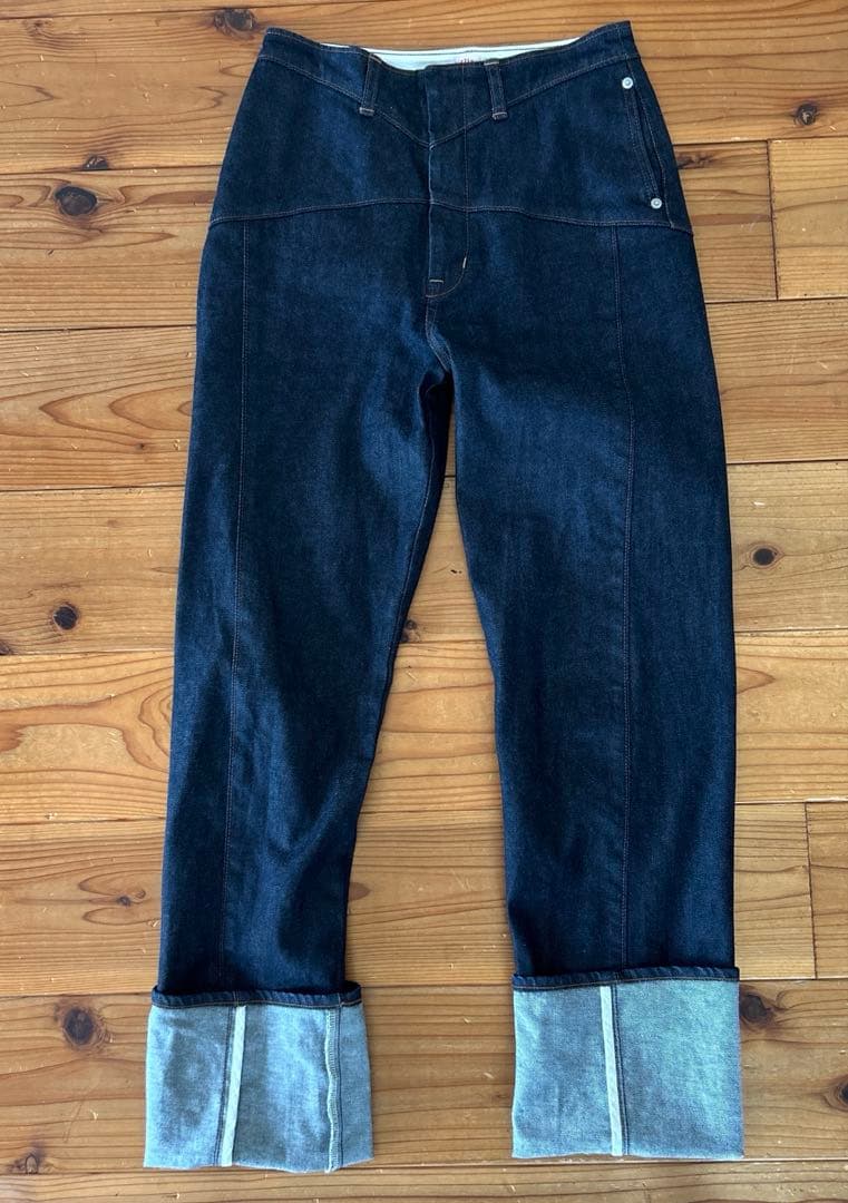 パンツ FETICO 12oz HIGH-RISE COATED JEANS 25AW