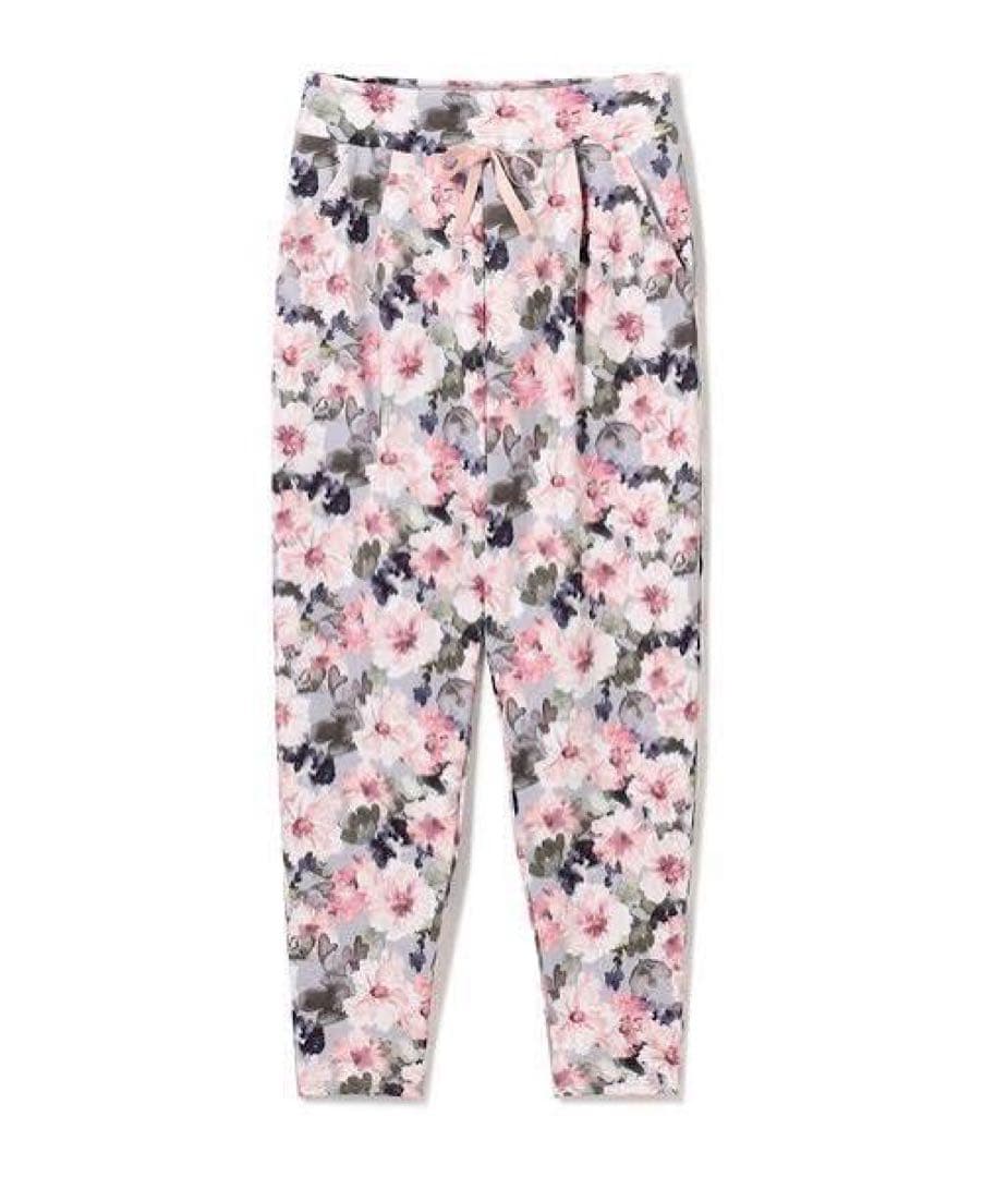 チャコット 美品　ラナンキュラスプリントパンツ　L