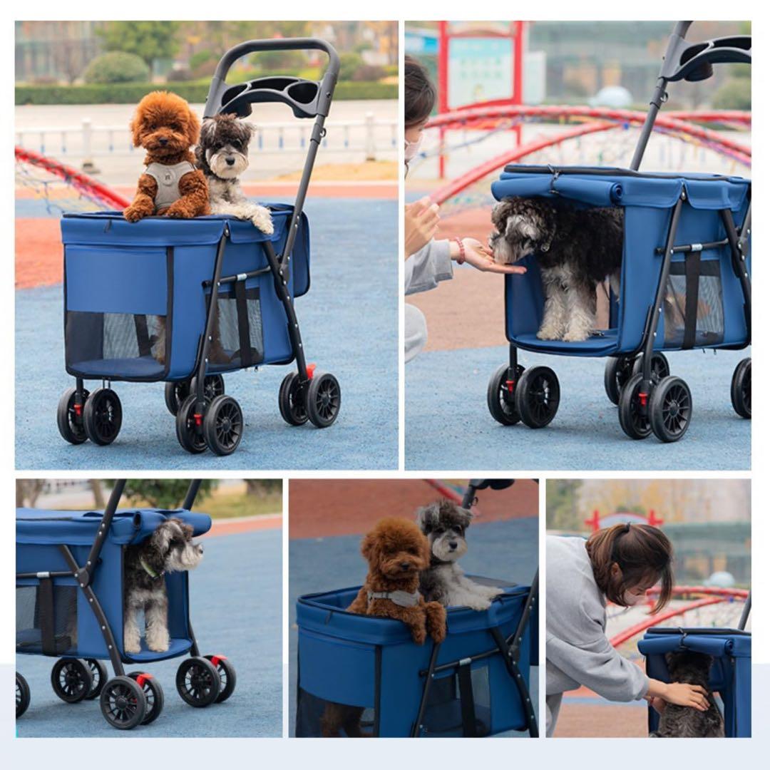 ペットカート 犬用 ベビーカー ペットバギー 折りたたみ式 犬 カート