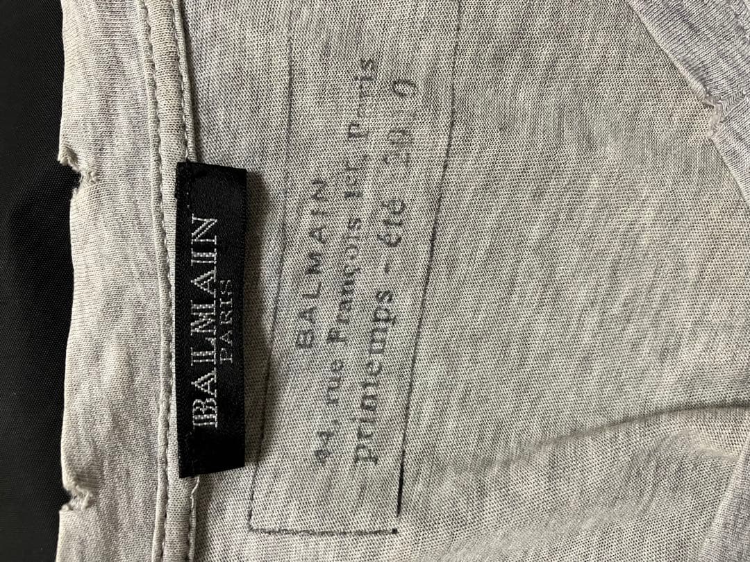 バルマン VネックダメージTシャツパックT エディスリマンディオールオムプラダ