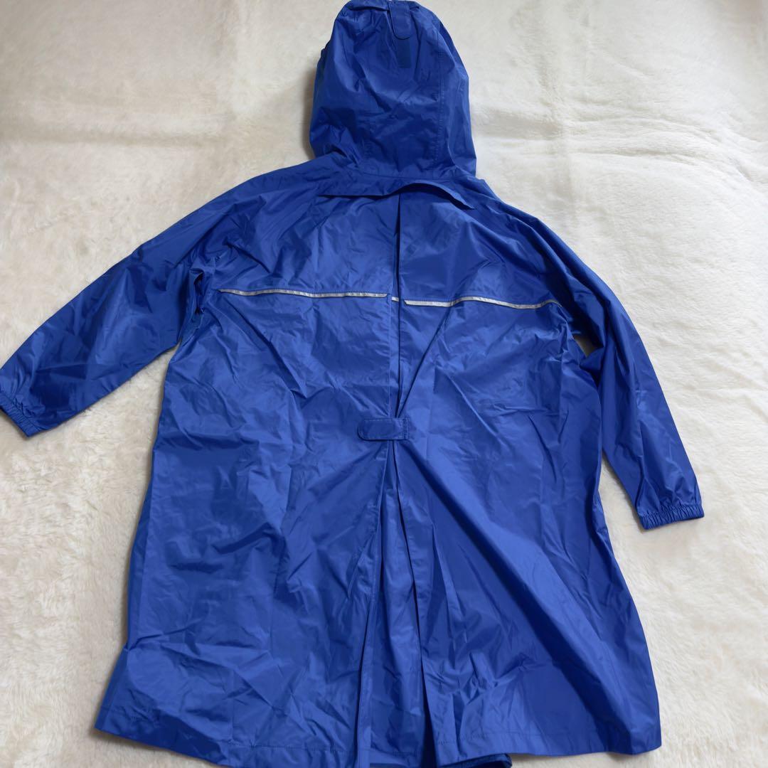 極美品モンベル現行モデル　パックラップレインコートKid's130青ドライテック