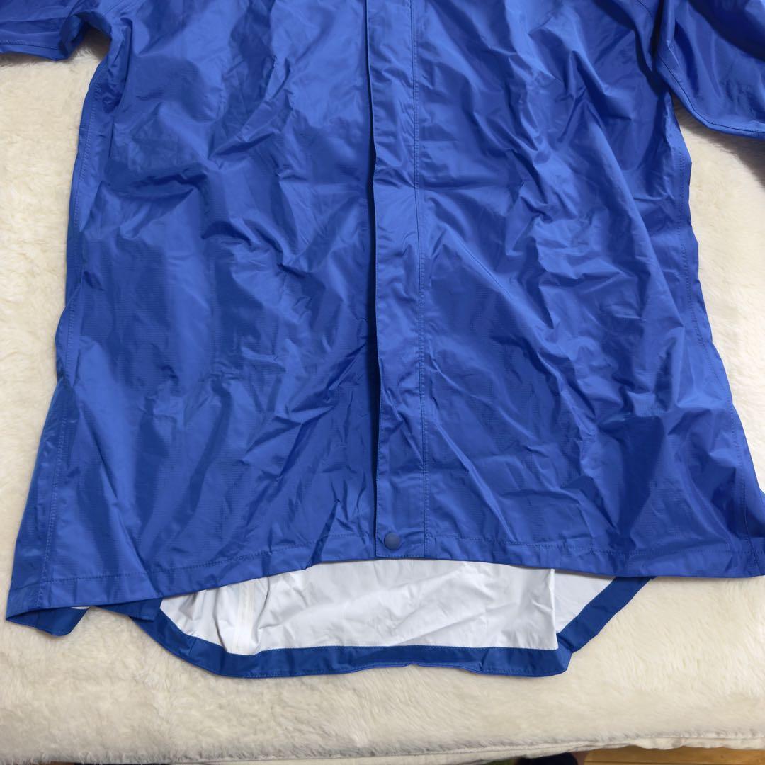 極美品モンベル現行モデル　パックラップレインコートKid's130青ドライテック