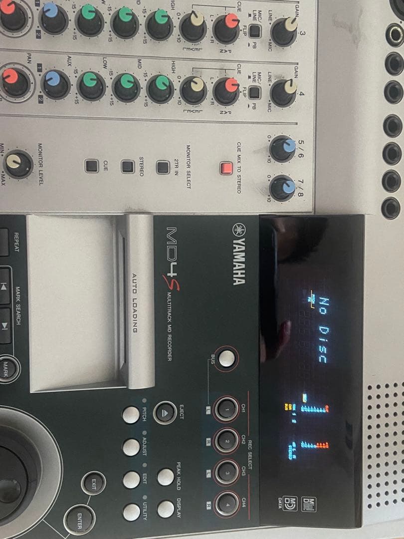 YAMAHA MD4S マルチトラック MDレコーダー 中古品・電源ケーブル付き