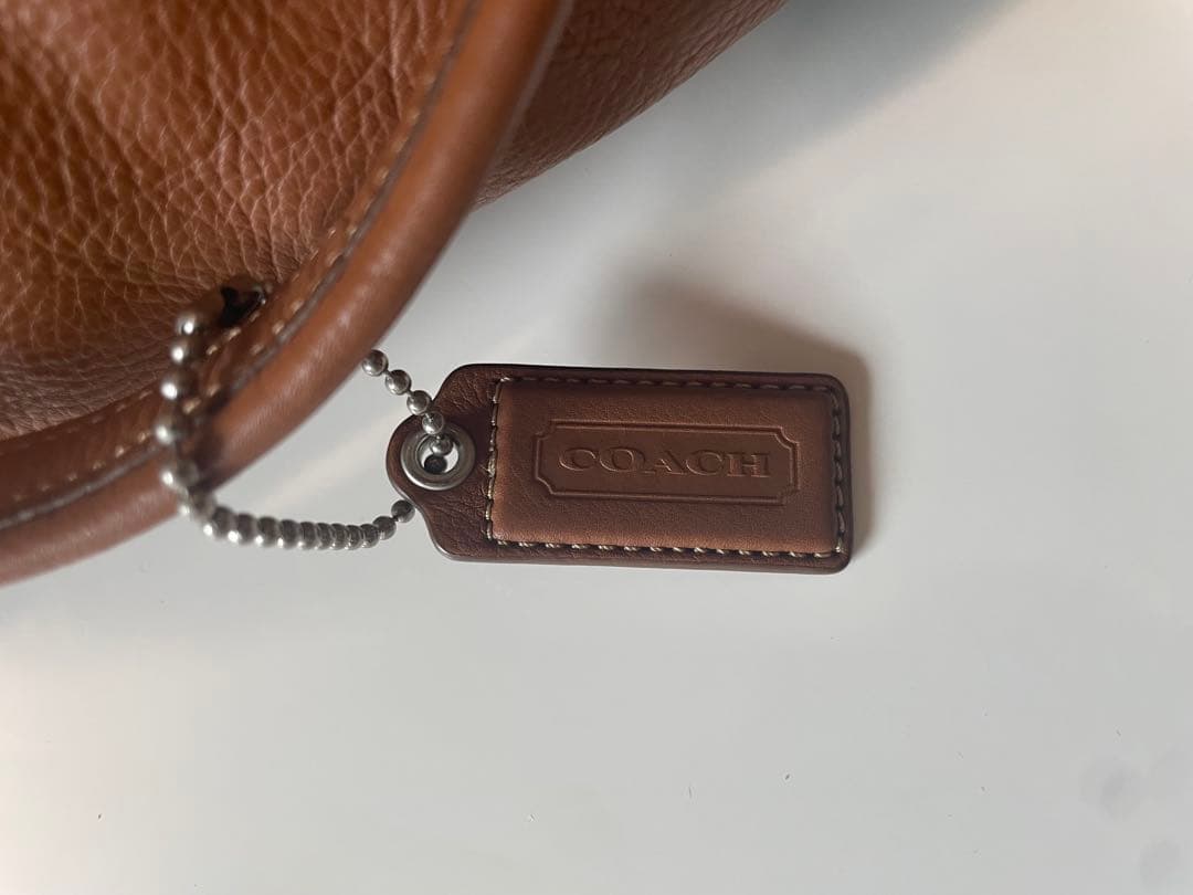 COACH ブラウンレザーボストンバッグ